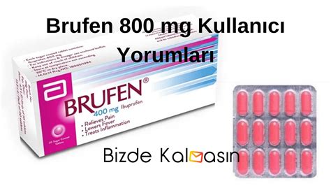 brufen 800 mg ne için kullanılır